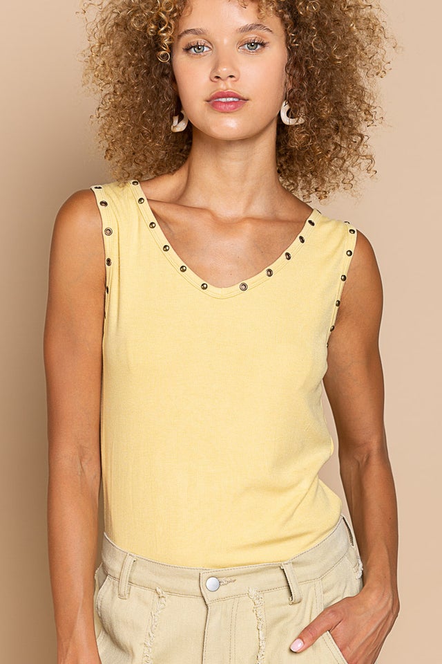 トップス 00s Xfrm tank top エックスガール X-girl LOGO AND STRIPE TANK TOP WHITE